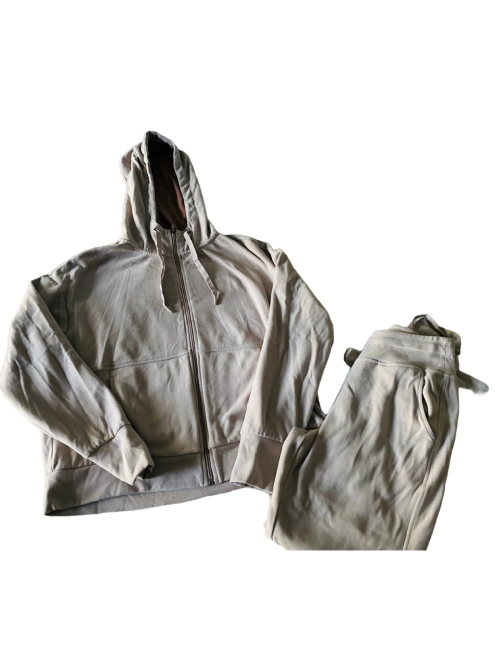 Women's RBX Jogger Set Beige Size M